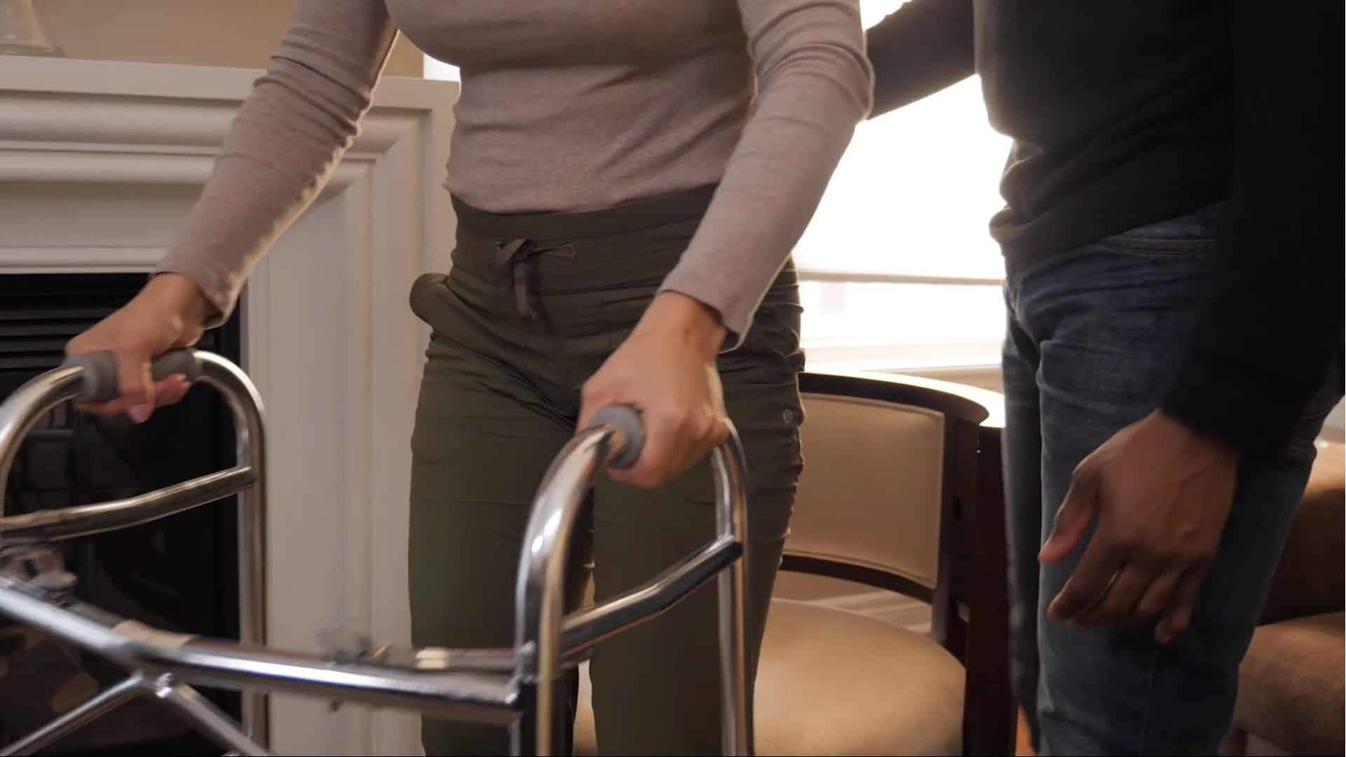 How To Assist Someone Using A Walker Assisting With Walking